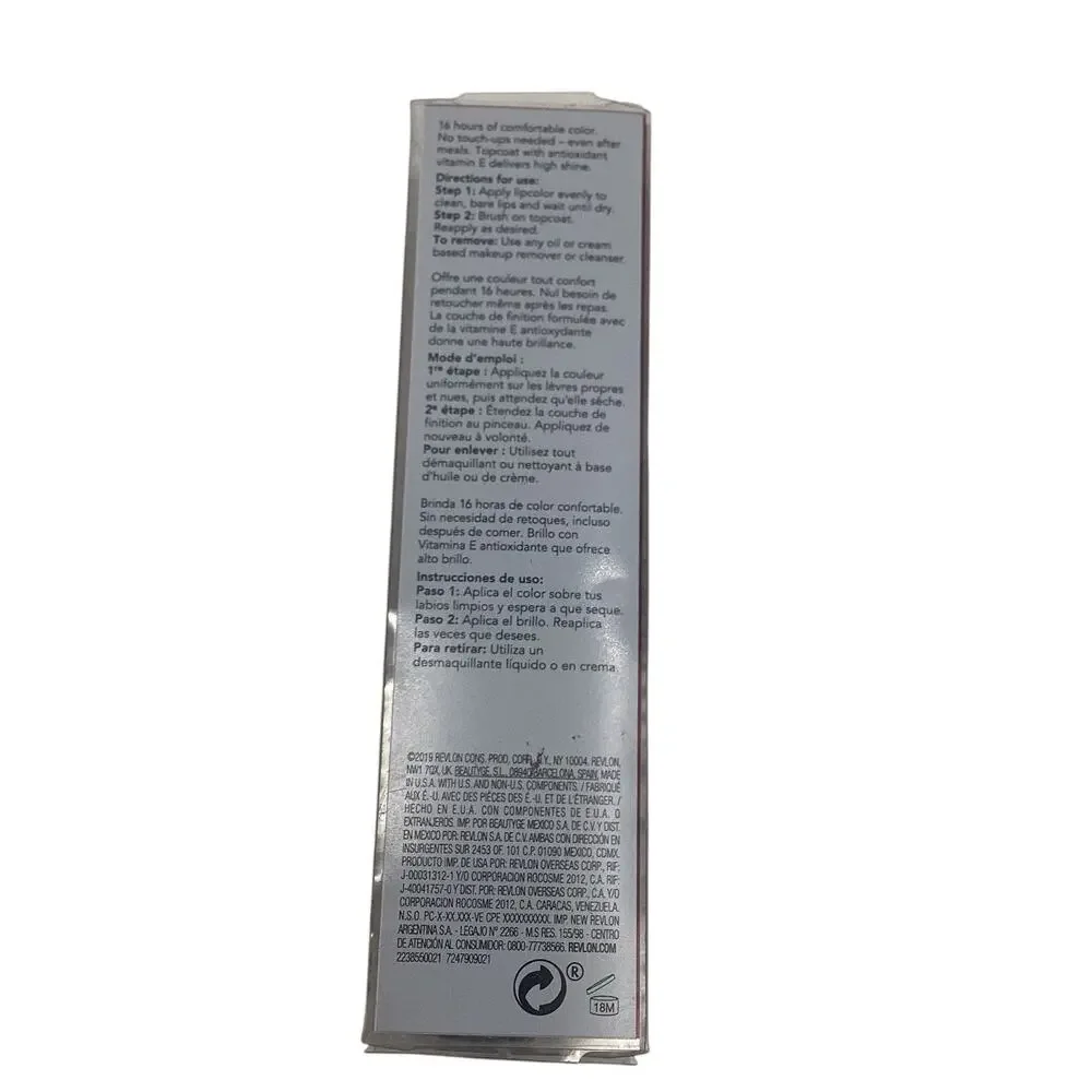 NEW Revlon ColorStay Overtime 16HR‎ Liquid Lip Color-500 Limitless Black Cherry